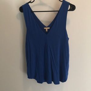 Bordeaux Anthropologie Blue Tank